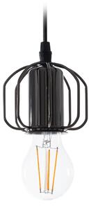 Lampă de plafon suspendată lucioasa neagra strălucitoare APP595-1CP
