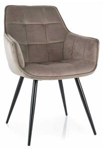Scaun de bucătărie Lilia Velvet, bej