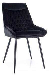 Scaun de bucătărie Misty Velvet, negru