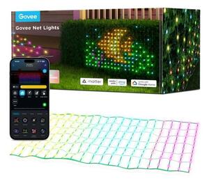 Govee - LED RGBIC Plasă luminoasă pentru exterior 143x85cm Wi-Fi Matter IP65