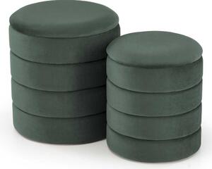 Taburet Chase, verde închis