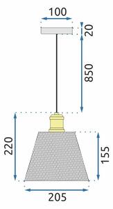Lampa APP946-1CP Set Chrom