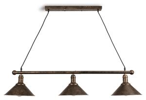 BRILAGI - Lustru suspendat pe cablu FORGE 3xE27/60W/230V cupru/patină