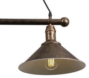 BRILAGI - Lustru suspendat pe cablu FORGE 3xE27/60W/230V cupru/patină