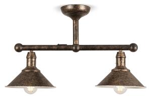 BRILAGI - Lustră pe tijă FORGE 2xE27/60W/230V cupru/patină