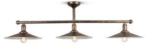 BRILAGI - Lustră cu tijă FORGE 3xE27/60W/230V cupru/patină