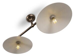 BRILAGI - Lampă suspendată pe tijă FORGE 2xE27/60W/230V cupru/patină