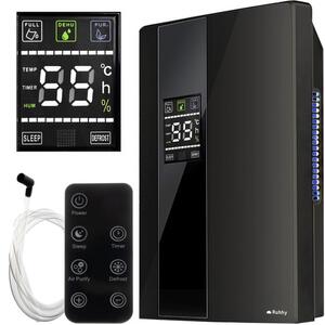 Dezumidificator 90 W, 1800 ml negru