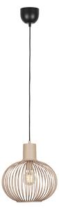 Lampă suspendată modernă cu fir negru cu bej 33cm - Gila