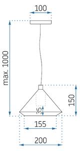 Lampă de tavan APP1005-1CP