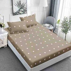 Husa protectie pat cu elastic, bumbac finet, 180 x 200 cm, 3 piese, HPP21