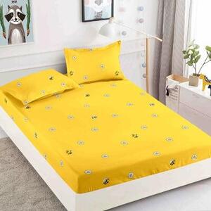 Husa protectie pat cu elastic, bumbac finet, 180 x 200 cm, 3 piese, HPP12