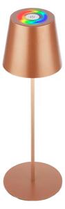 Briloner 7510013-LED RGB Lampă de masă dimabilă CALIDA 2,5W/5V IP44 1200mAh bronz
