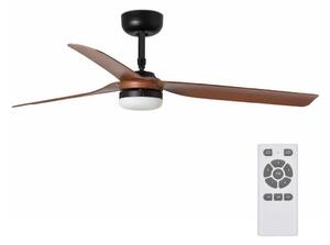 Ventilator LED de tavan PUNT LED/24W/230V Wi-Fi lemn/negru FARO 33817WP-21 + telecomandă