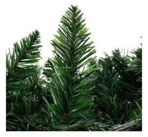 Ghirlanda decorativa pentru brad de Craciun, fructe rosii si conuri, 100x25 cm, verde