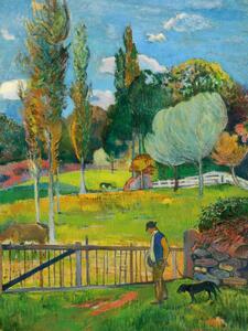 Reproducere A Walk in The Park (Vintage Landscape) - Paul Gauguin