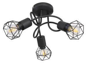 Lustră LED aplicată XARA 3xE14/6W/230V neagră Globo
