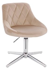 HR1054CROSS Scaun Latte Catifea