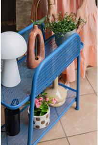 Măsuță auxiliară metalică pentru balcon, înălțime 70 cm, albastru MWH - Garden Pleasure