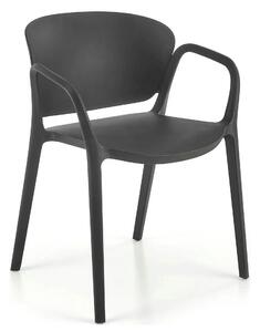 Scaun K491, negru, polipropilena, 60x56x76 cm
