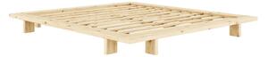 Pat matrimonial din lemn masiv de pin cu somieră 160x200 cm Japan – Karup Design