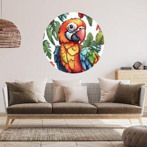 PIPPER. Autocolant circular de perete „Papagali” 100cm