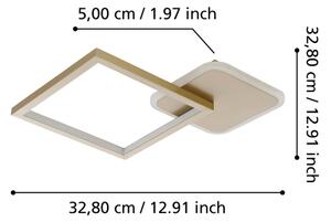Plafonieră LED dimabilă GAFARES LED/15W/230V aurie Eglo 900424 + telecomandă