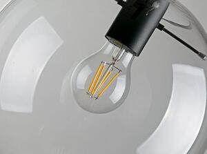 Lampă suspendată din sticlă Lassi Black 20 cm APP306-1CP