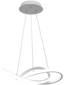 Lampă modernă cu tavan suspendat cu inel + telecomandă albă APP392-CP