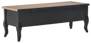Comodă TV, negru, 100 x 35 x 35 cm, lemn