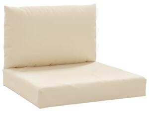 Perne pentru canapea din paleți, 2 buc., bej, material textil