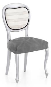 Set 2 huse scaun elastice (sezut) jacquard, Iria, C/16 Gri Antracit
