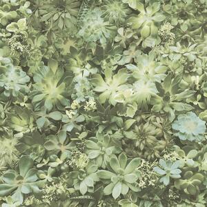 Noordwand Tapet „Evergreen Succulent”, verde și bej 7320