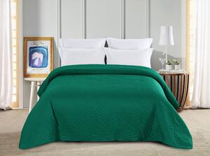 Cuvertura de pat verde cu model LEAVES Dimensiune: 200 x 220 cm
