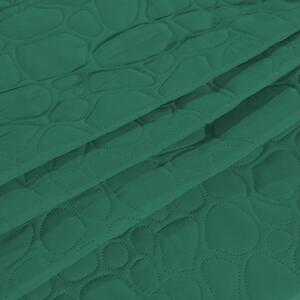 Cuvertura de pat verde cu model STONE Dimensiune: 200 x 220 cm