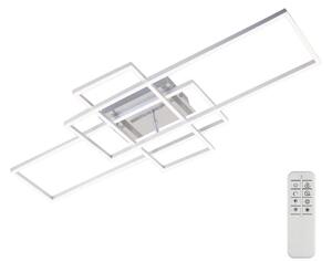 Lustră LED dimabilă aplicată FRAME LED/51W/230V crom Brilo + telecomandă