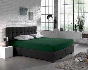 Cearsaf de pat dublu cu elastic Enkel, 190 200 x 200 220, verde