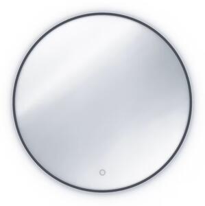 Oglindă cu iluminare VISA A, 60x60, negru