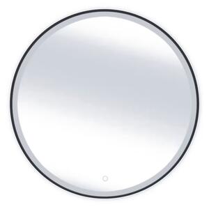 Oglindă cu iluminare VISA L, 60x60, negru