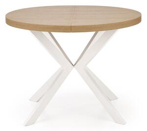 Masă Houston 1495, Stejar auriu, Alb, 76cm, 79 kg