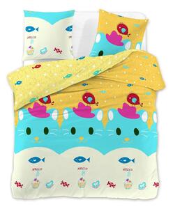 Lenjerie de pat colorata pentru copii KITTY PARTY