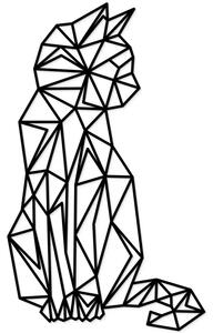 DUBLEZ | Tablou geometric din lemn - Pisica