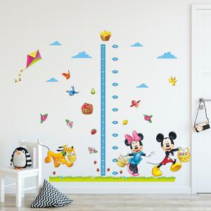 Autocolant de perete "Metru pentru copii - Mickey și Minnie 2" 170x100 cm