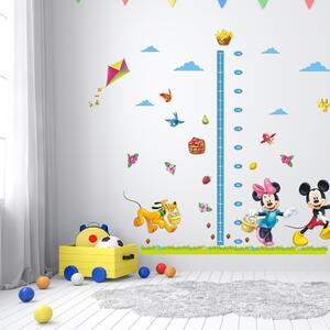 Autocolant de perete "Metru pentru copii - Mickey și Minnie 2" 170x100 cm