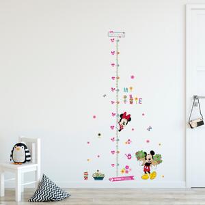 Autocolant de perete "Metru pentru copii - Mickey și Minnie" 65x121 cm
