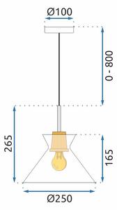 Lampă suspendată AAPP1183-1CP B