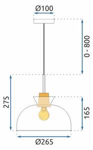Lampă suspendată APP1184-1CP C