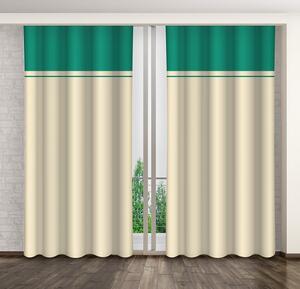 Draperii decorative în două culori cu suspensie de prindere Lungime: 250 cm