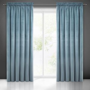 Draperie de lux din catifea albastru deschis 140 x 270 cm