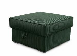 Taburet SMART COSARO XL cu spatiu de depozitare 71x71 cm, verde inchis